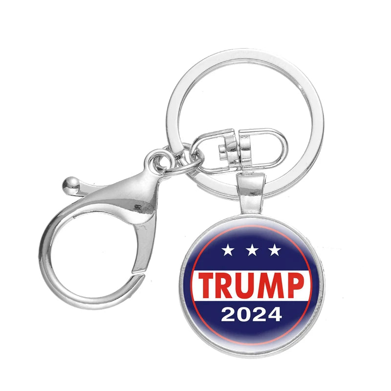 Trump 2024 Stars Keychain Pendant