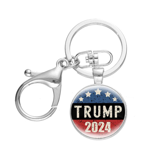 Trump 2024 Weathered Keychain Pendant